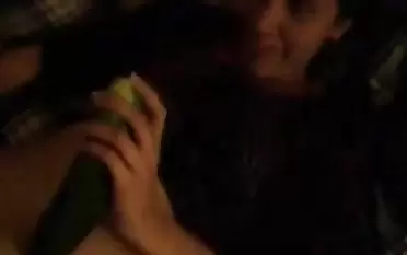 homemade -  fucking his girl just about a cucumber